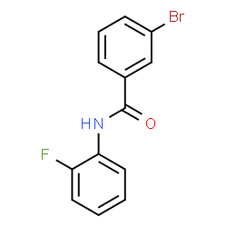 ChemSpider 2D Image | 3-Bromo-N-(2-fluorophenyl)benzamide | C13H9BrFNO