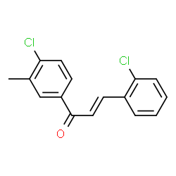 ChemSpider 2D Image | (2E)-1-(4-Chloro-3-methylphenyl)-3-(2-chlorophenyl)-2-propen-1-one | C16H12Cl2O