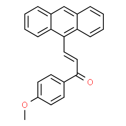 ChemSpider 2D Image | (2E)-3-(9-Anthryl)-1-(4-methoxyphenyl)-2-propen-1-one | C24H18O2