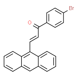 ChemSpider 2D Image | (2E)-3-(9-Anthryl)-1-(4-bromophenyl)-2-propen-1-one | C23H15BrO