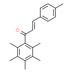 ChemSpider 2D Image | (2E)-3-(4-Methylphenyl)-1-(pentamethylphenyl)-2-propen-1-one | C21H24O