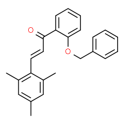ChemSpider 2D Image | (2E)-1-[2-(Benzyloxy)phenyl]-3-mesityl-2-propen-1-one | C25H24O2