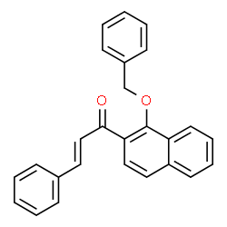 ChemSpider 2D Image | (2E)-1-[1-(Benzyloxy)-2-naphthyl]-3-phenyl-2-propen-1-one | C26H20O2