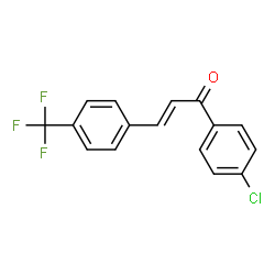 ChemSpider 2D Image | (2E)-1-(4-Chlorophenyl)-3-[4-(trifluoromethyl)phenyl]-2-propen-1-one | C16H10ClF3O