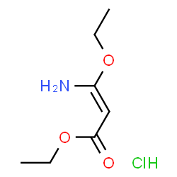 ChemSpider 2D Image | ethyl (2E)-3-amino-3-ethoxyprop-2-enoate hydrochloride | C7H14ClNO3