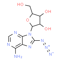 ChemSpider 2D Image | 8-Azido-9-pentofuranosyl-9H-purin-6-amine | C10H12N8O4