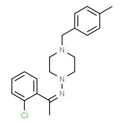 ChemSpider 2D Image | (1Z)-1-(2-Chlorophenyl)-N-[4-(4-methylbenzyl)-1-piperazinyl]ethanimine | C20H24ClN3