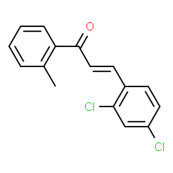 ChemSpider 2D Image | (2E)-3-(2,4-Dichlorophenyl)-1-(2-methylphenyl)-2-propen-1-one | C16H12Cl2O
