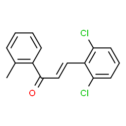 ChemSpider 2D Image | (2E)-3-(2,6-Dichlorophenyl)-1-(2-methylphenyl)-2-propen-1-one | C16H12Cl2O