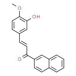ChemSpider 2D Image | (2E)-3-(3-Hydroxy-4-methoxyphenyl)-1-(2-naphthyl)-2-propen-1-one | C20H16O3