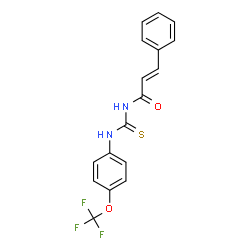 ChemSpider 2D Image | N-cinnamoyl-N'-[4-(trifluoromethoxy)phenyl]thiourea | C17H13F3N2O2S