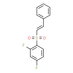 ChemSpider 2D Image | 1-(styrylsulfonyl)-2,4-difluorobenzene | C14H10F2O2S