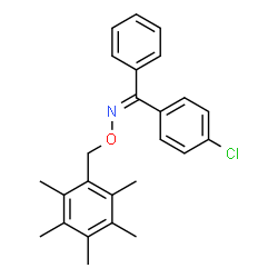 ChemSpider 2D Image | (Z)-1-(4-Chlorophenyl)-N-[(pentamethylbenzyl)oxy]-1-phenylmethanimine | C25H26ClNO