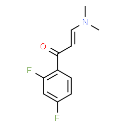 ChemSpider 2D Image | 1-(2,4-difluorophenyl)-3-(dimethylamino)prop-2-en-1-one | C11H11F2NO