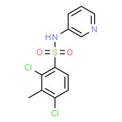 ChemSpider 2D Image | 2,4-Dichloro-3-methyl-N-(3-pyridinyl)benzenesulfonamide | C12H10Cl2N2O2S