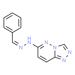 ChemSpider 2D Image | 6-[(2Z)-2-Benzylidenehydrazino][1,2,4]triazolo[4,3-b]pyridazine | C12H10N6