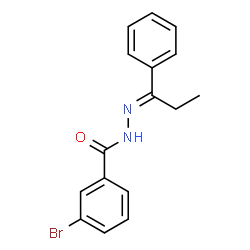 ChemSpider 2D Image | 3-Bromo-N'-[(1E)-1-phenylpropylidene]benzohydrazide | C16H15BrN2O