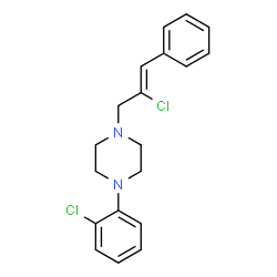 ChemSpider 2D Image | 1-(2-Chlorophenyl)-4-[(2Z)-2-chloro-3-phenyl-2-propen-1-yl]piperazine | C19H20Cl2N2