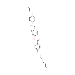 ChemSpider 2D Image | (4Z)-4-{[(4-Butoxyphenyl)amino]methylene}-3-oxo-1,5-cyclohexadien-1-yl 4-(octyloxy)benzoate | C32H39NO5