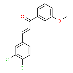 ChemSpider 2D Image | (2E)-3-(3,4-Dichlorophenyl)-1-(3-methoxyphenyl)-2-propen-1-one | C16H12Cl2O2
