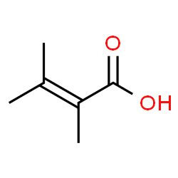 ChemSpider 2D Image | 2,3-Dimethyl-2-butenoic acid | C6H10O2