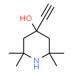 ChemSpider 2D Image | 4-Ethynyl-2,2,6,6-tetramethyl-4-piperidinol | C11H19NO