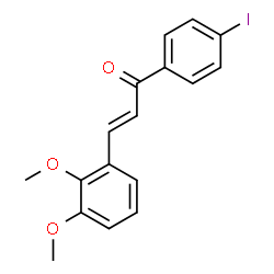 ChemSpider 2D Image | (2E)-3-(2,3-Dimethoxyphenyl)-1-(4-iodophenyl)-2-propen-1-one | C17H15IO3