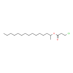 ChemSpider 2D Image | 2-Pentadecanyl 3-chloropropanoate | C18H35ClO2