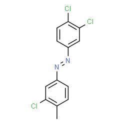 ChemSpider 2D Image | (3-Chloro-4-methylphenyl)(3,4-dichlorophenyl)diazene | C13H9Cl3N2