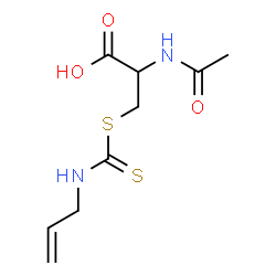 ChemSpider 2D Image | N-Acetyl-S-(allylcarbamothioyl)cysteine | C9H14N2O3S2