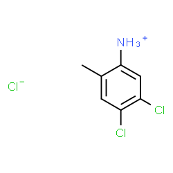 ChemSpider 2D Image | 4,5-Dichloro-2-methylanilinium chloride | C7H8Cl3N