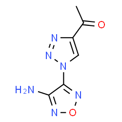 ChemSpider 2D Image | 1-[1-(4-amino-1,2,5-oxadiazol-3-yl)-1,2,3-triazol-4-yl]ethanone | C6H6N6O2