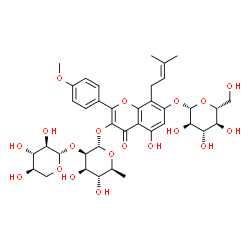 ChemSpider 2D Image | Epmedin B | C38H48O19