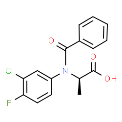ChemSpider 2D Image | Flamprop M | C16H13ClFNO3