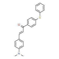 ChemSpider 2D Image | (2E)-3-[4-(Dimethylamino)phenyl]-1-[4-(phenylsulfanyl)phenyl]-2-propen-1-one | C23H21NOS