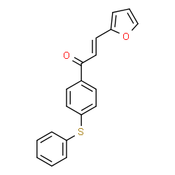 ChemSpider 2D Image | (2E)-3-(2-Furyl)-1-[4-(phenylsulfanyl)phenyl]-2-propen-1-one | C19H14O2S