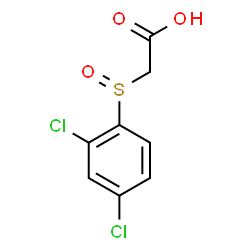 ChemSpider 2D Image | [(2,4-Dichlorophenyl)sulfinyl]acetic acid | C8H6Cl2O3S