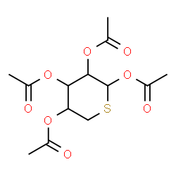 ChemSpider 2D Image | 1,2,3,4-Tetra-O-acetyl-5-thiopentopyranose | C13H18O8S