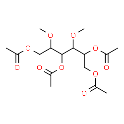 ChemSpider 2D Image | 1,2,4,6-Tetra-O-acetyl-3,5-di-O-methylhexitol  | C16H26O10