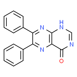 ChemSpider 2D Image | 6,7-diphenylpteridin-4-ol | C18H12N4O