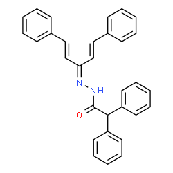 ChemSpider 2D Image | N'-[(1E,4E)-1,5-Diphenyl-1,4-pentadien-3-ylidene]-2,2-diphenylacetohydrazide | C31H26N2O