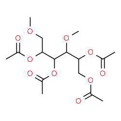 ChemSpider 2D Image | 1,2,4,5-Tetra-O-acetyl-3,6-di-O-methylhexitol | C16H26O10