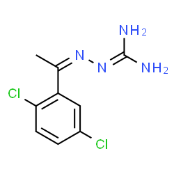 ChemSpider 2D Image | N''-[(1Z)-1-(2,5-Dichlorophenyl)ethylidene]carbonohydrazonic diamide | C9H10Cl2N4