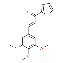 ChemSpider 2D Image | (2E)-1-(2-Furyl)-3-(3,4,5-trimethoxyphenyl)-2-propen-1-one | C16H16O5