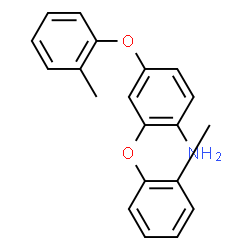 ChemSpider 2D Image | 2,4-Bis(2-methylphenoxy)aniline | C20H19NO2