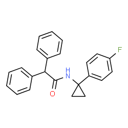 ChemSpider 2D Image | N-[1-(4-Fluorophenyl)cyclopropyl]-2,2-diphenylacetamide | C23H20FNO