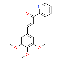 ChemSpider 2D Image | (2E)-1-(2-Pyridinyl)-3-(3,4,5-trimethoxyphenyl)-2-propen-1-one | C17H17NO4