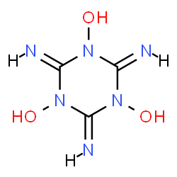 ChemSpider 2D Image | (2Z)-2,4,6-Triimino-1,3,5-triazinane-1,3,5-triol | C3H6N6O3