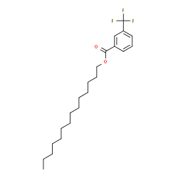 ChemSpider 2D Image | Tetradecyl 3-(trifluoromethyl)benzoate  | C22H33F3O2