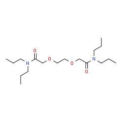 ChemSpider 2D Image | 2,2'-[1,2-Ethanediylbis(oxy)]bis(N,N-dipropylacetamide) | C18H36N2O4